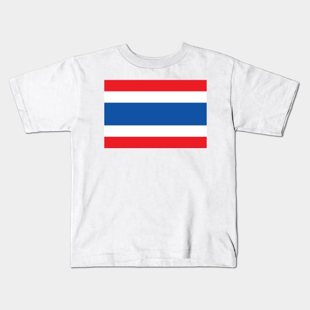 Thailand Flag Kids T-Shirt by designseventy